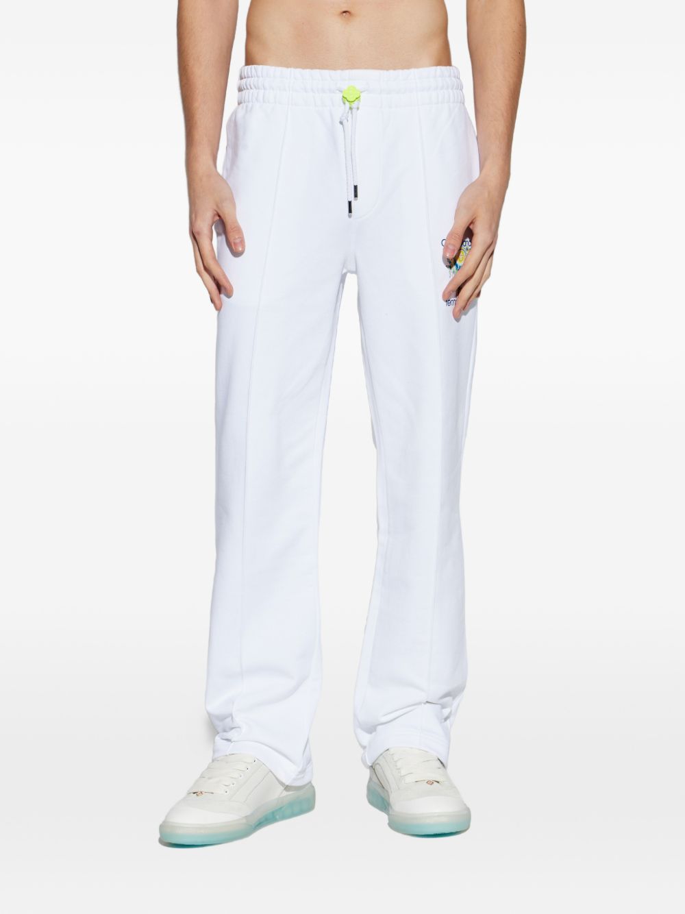 logo-print track pants