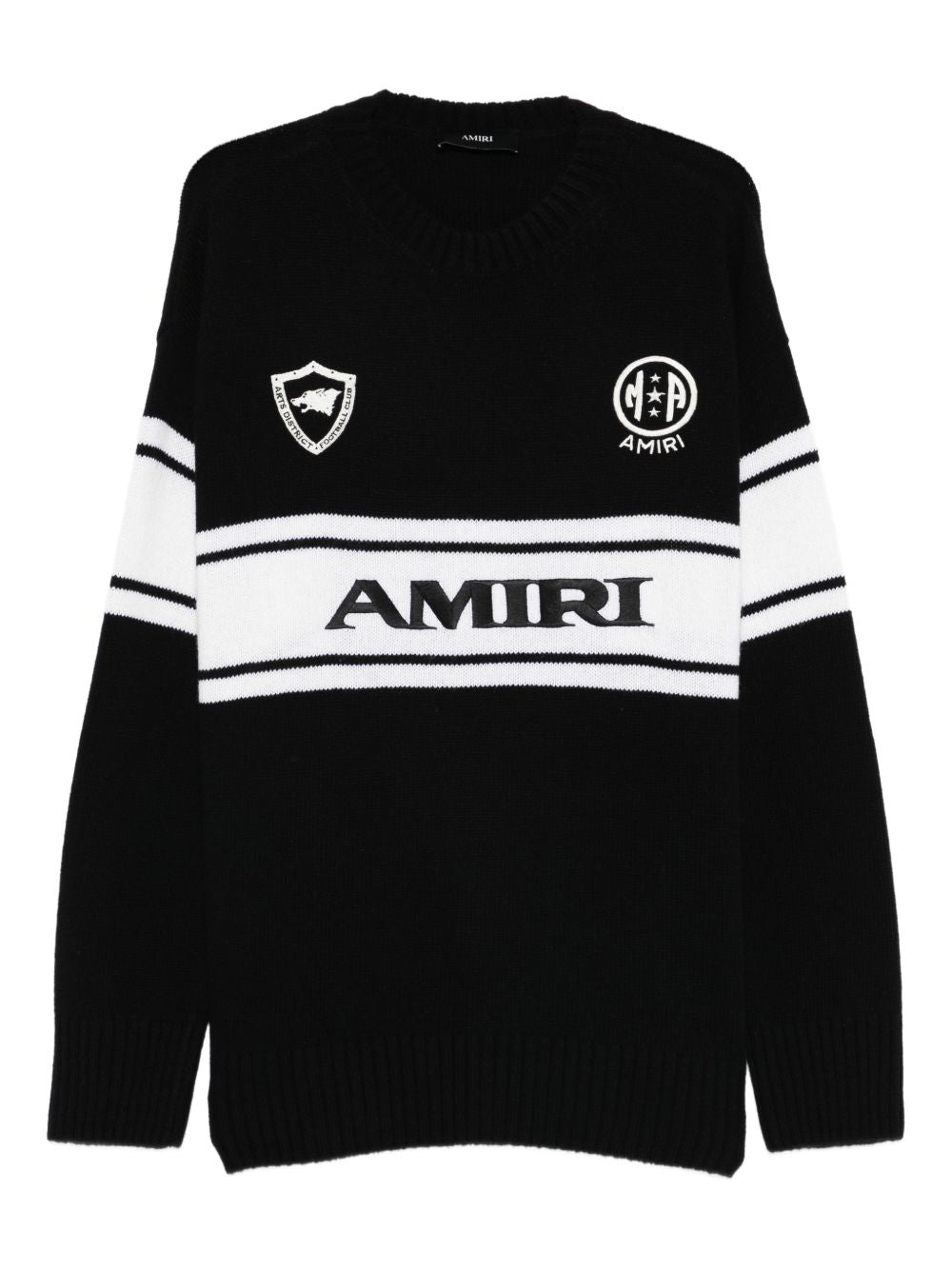 logo stripe sweater