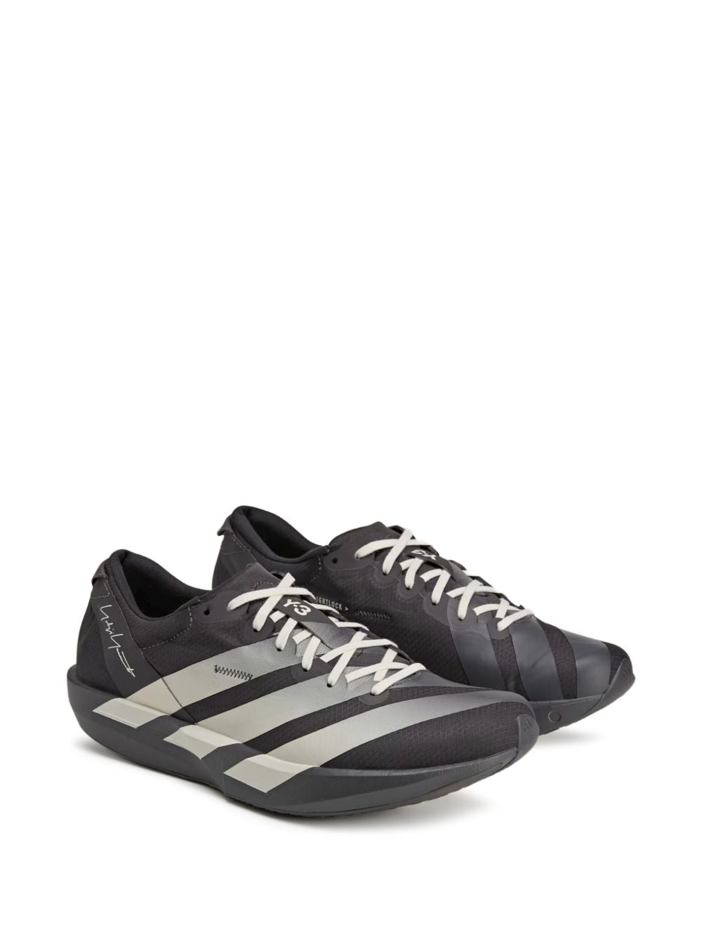 laser logo lace-up sneakers