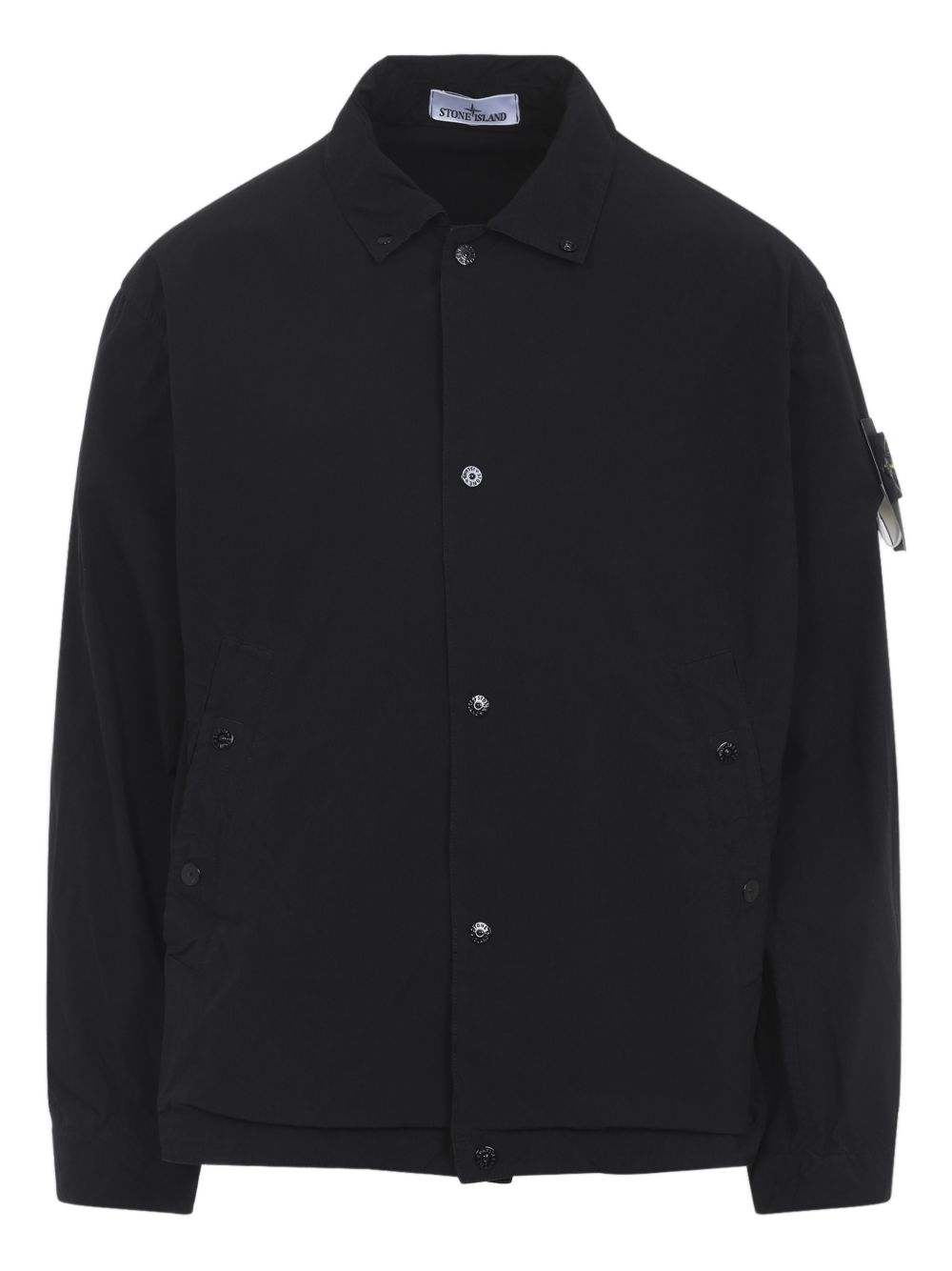 logo-patch shirt jacket