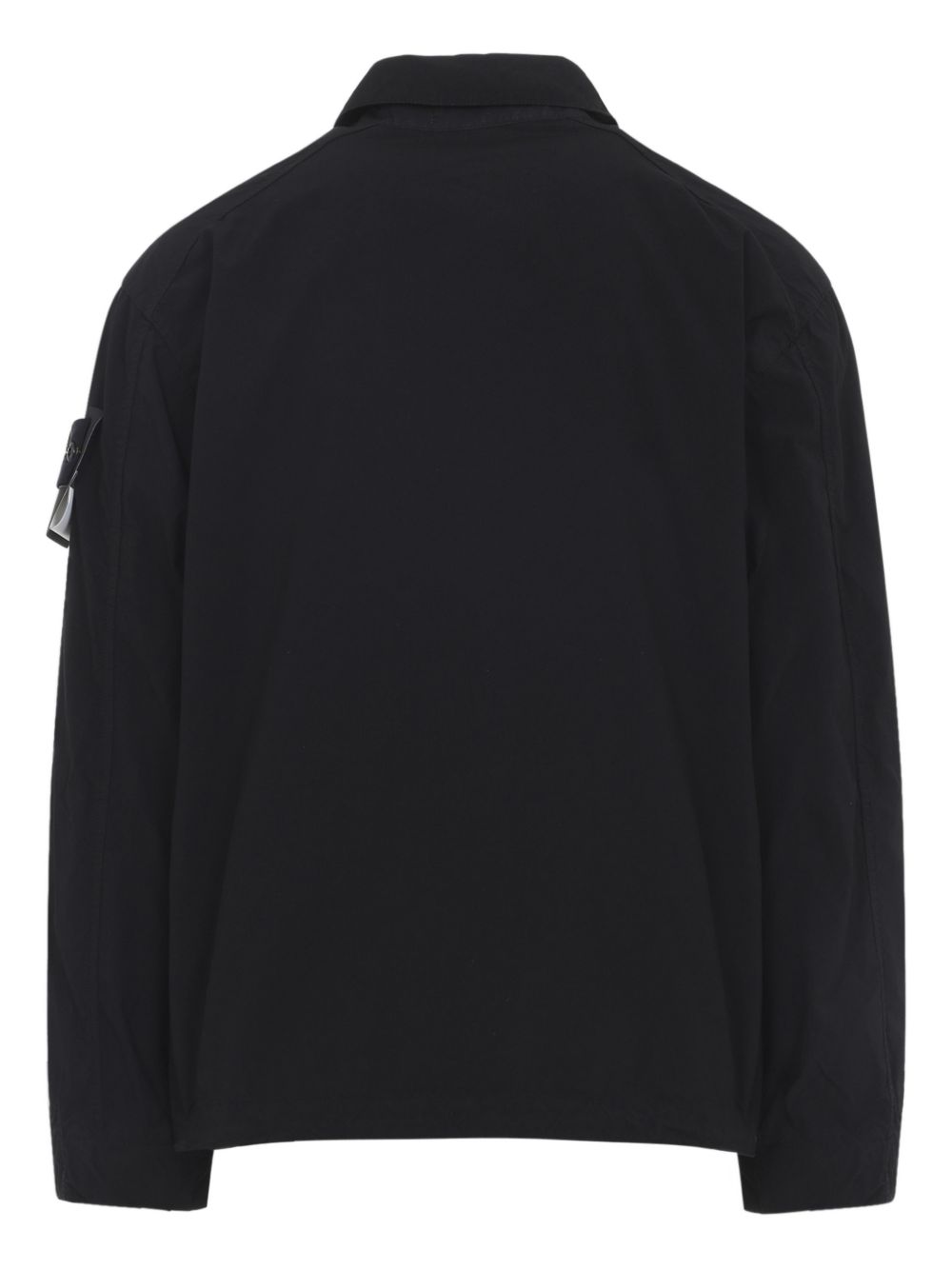 logo-patch shirt jacket