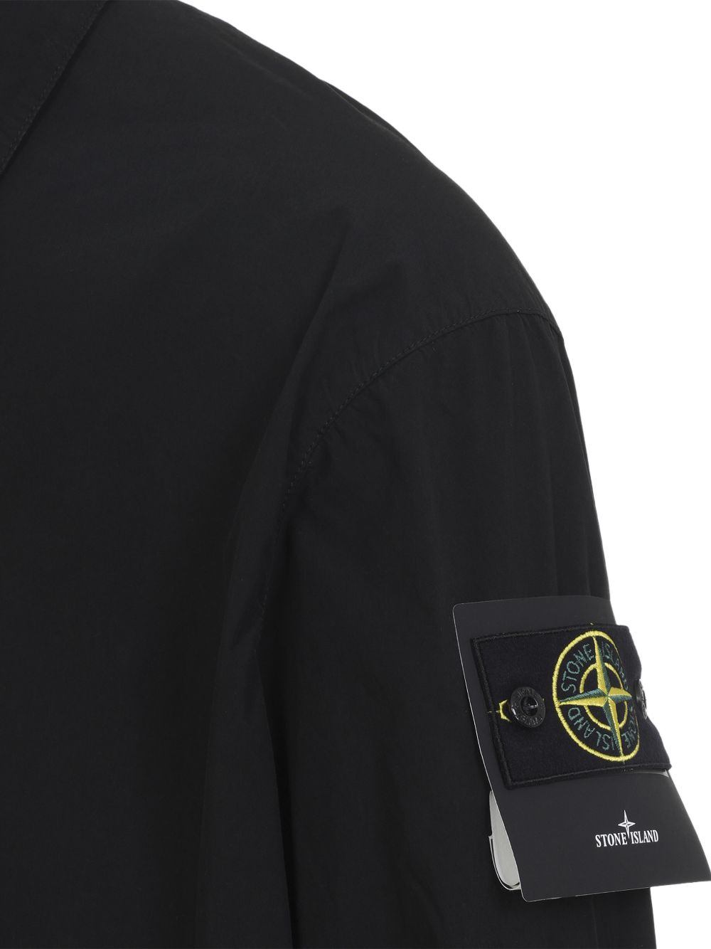logo-patch shirt jacket