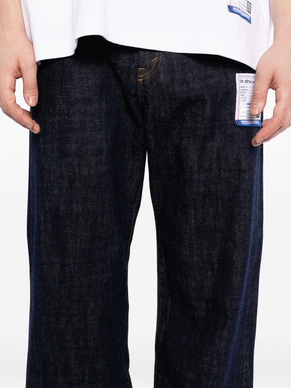 Selvage straight-leg jeans
