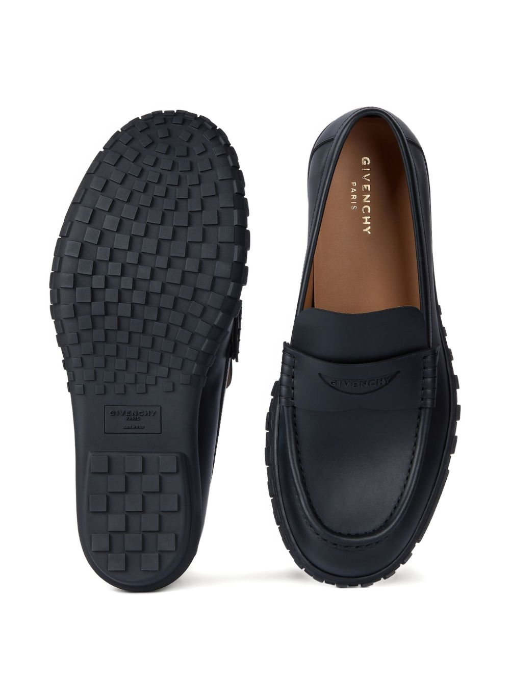leather loafers