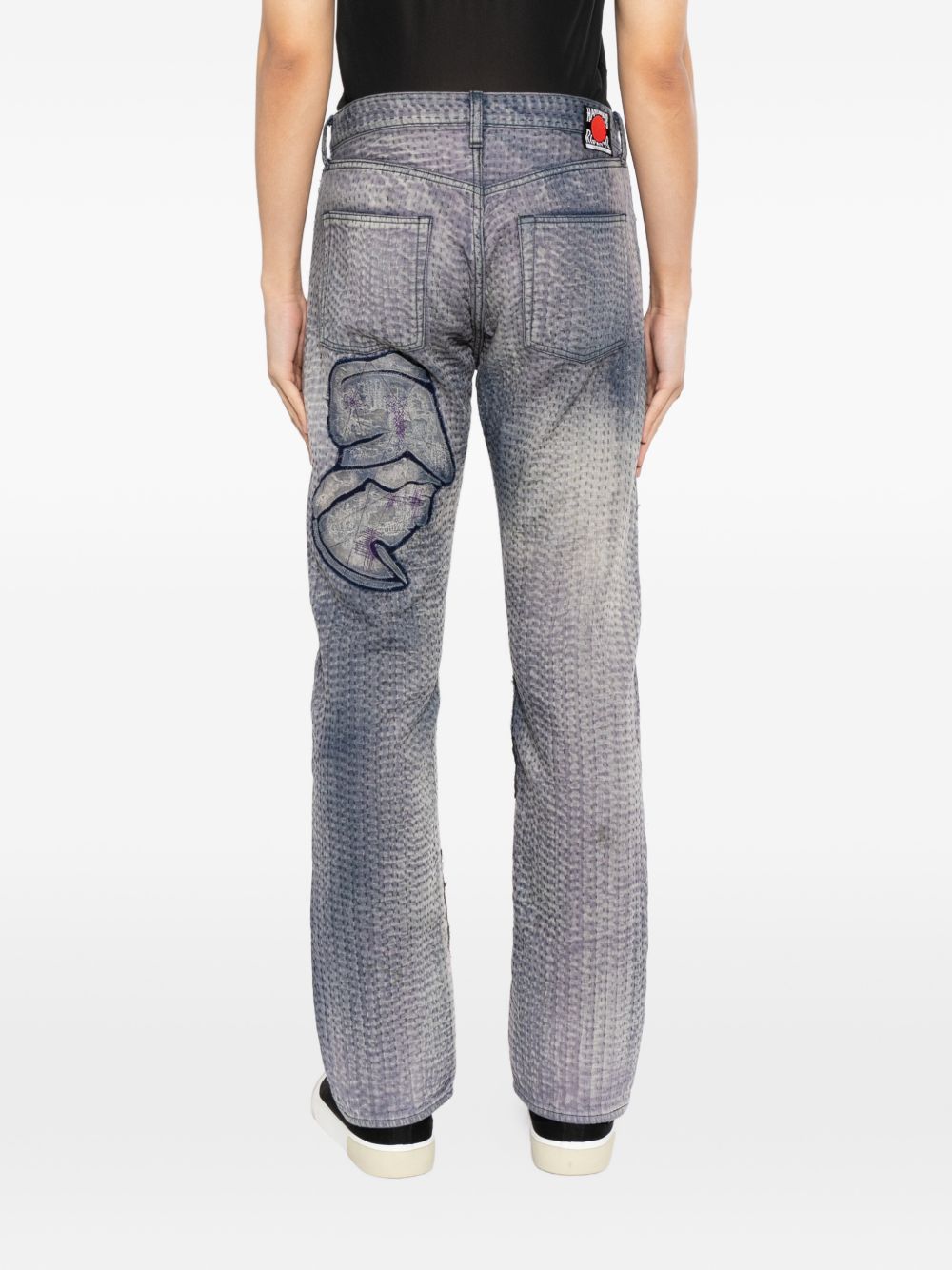 patch-work trousers