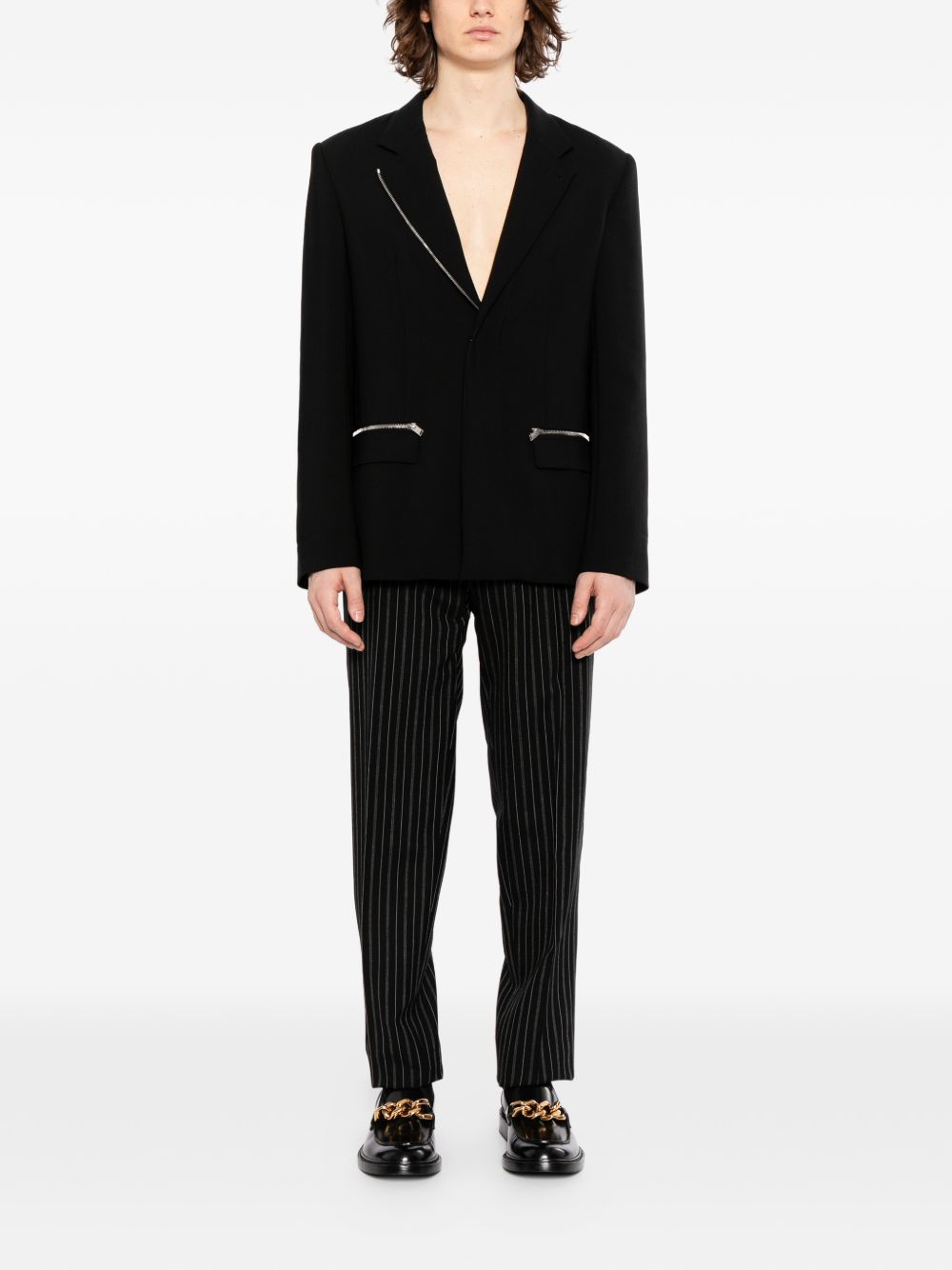 striped tailored trousers