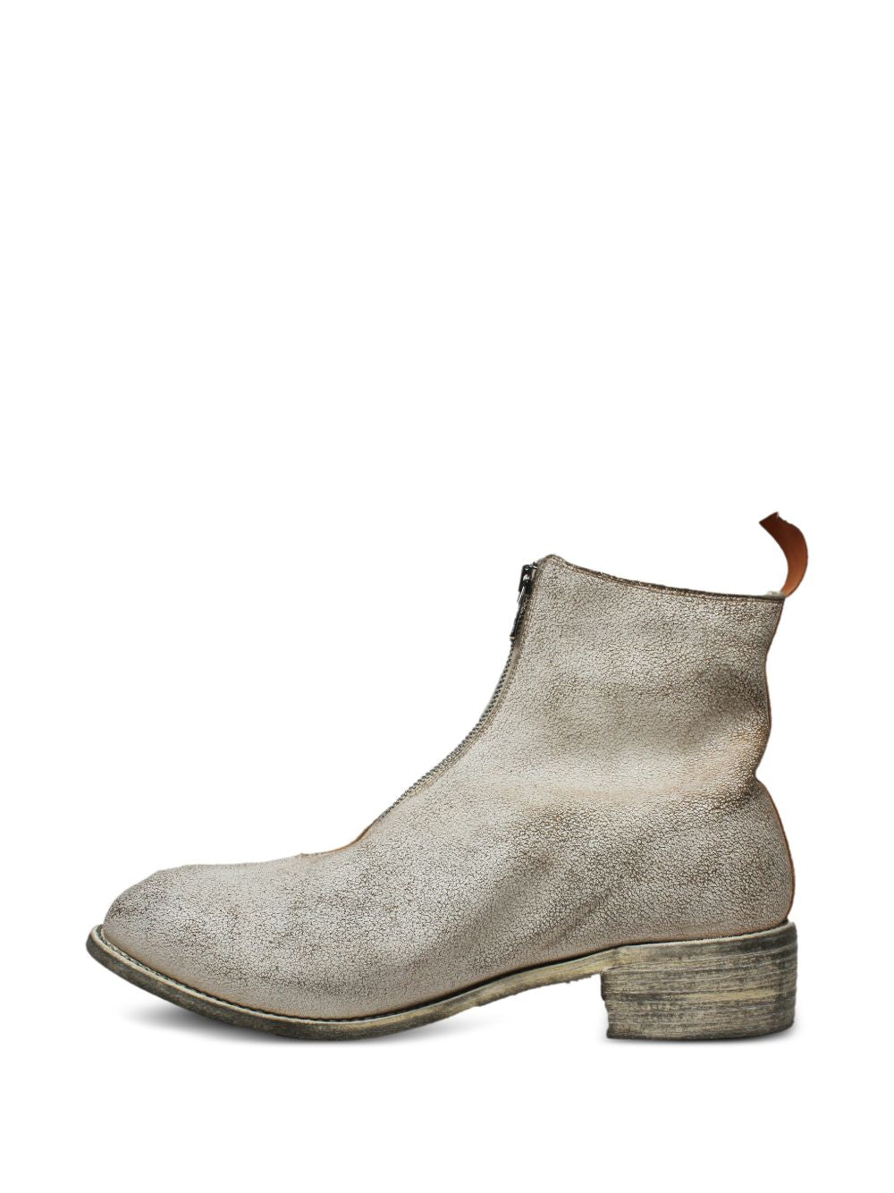 zip-up ankle boots