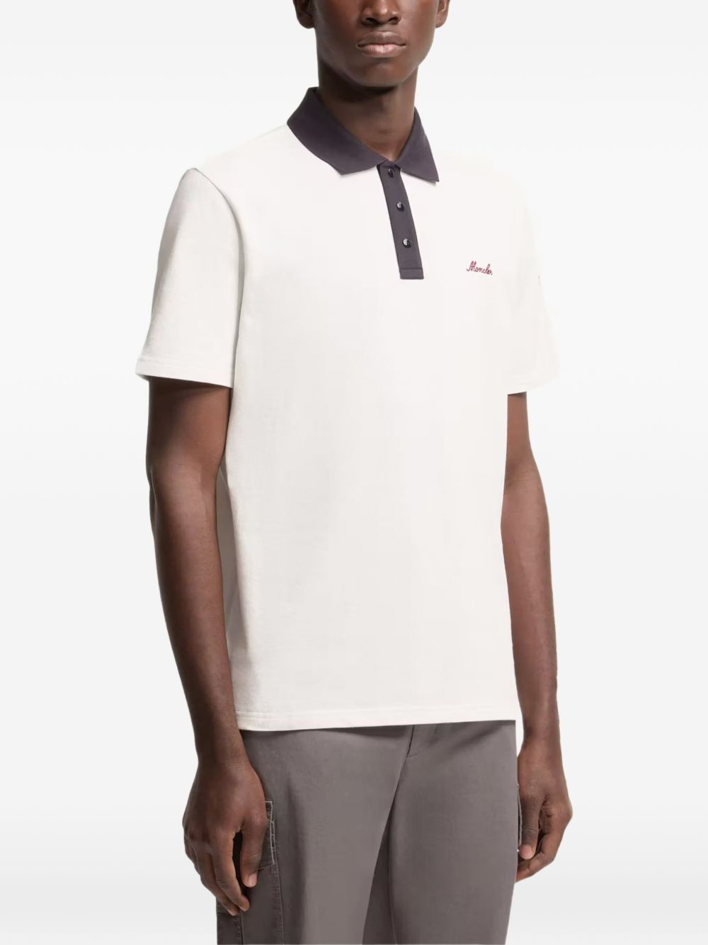 buttoned polo shirt