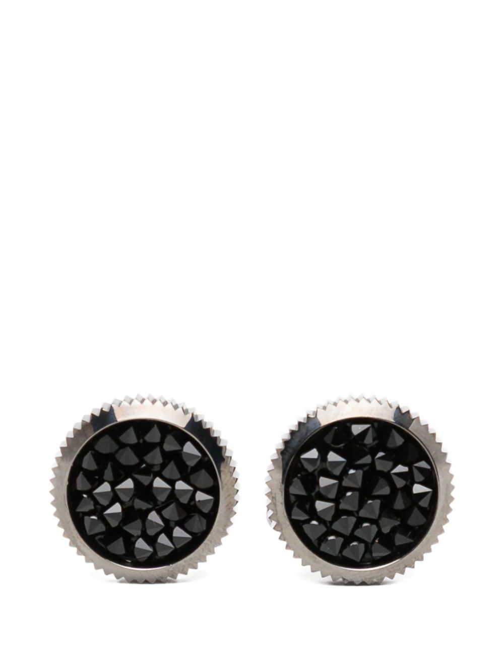 crystal-embellished cufflinks