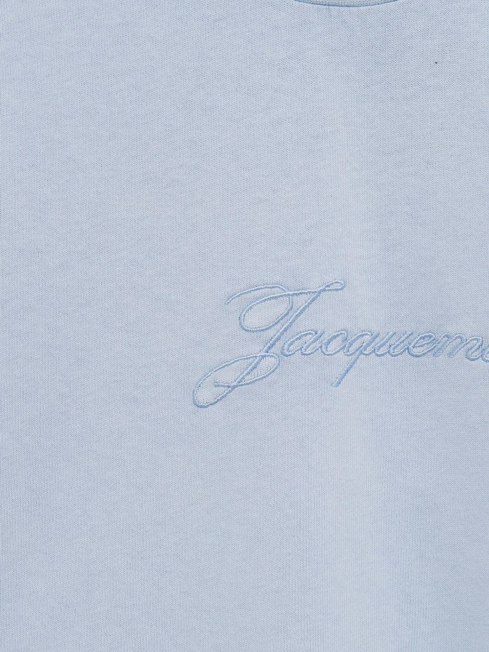 logo-embroidered T-shirt