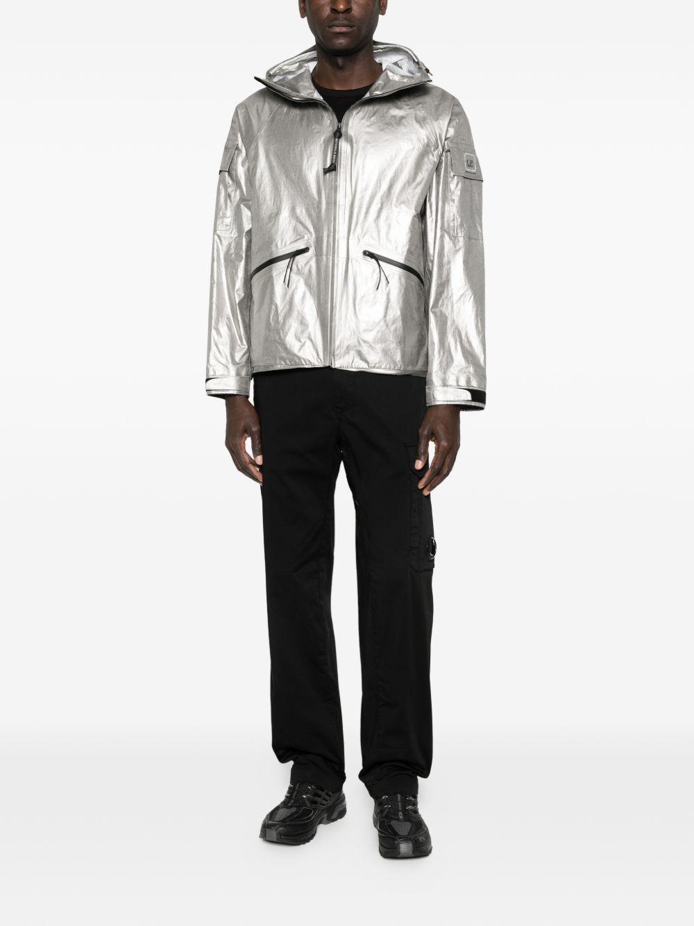 hooded pocket jacket