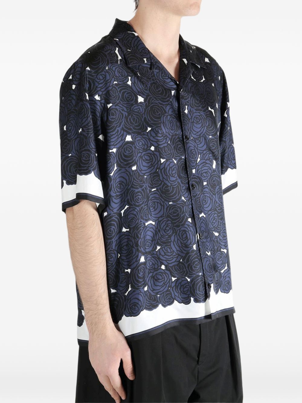 floral-print shirt