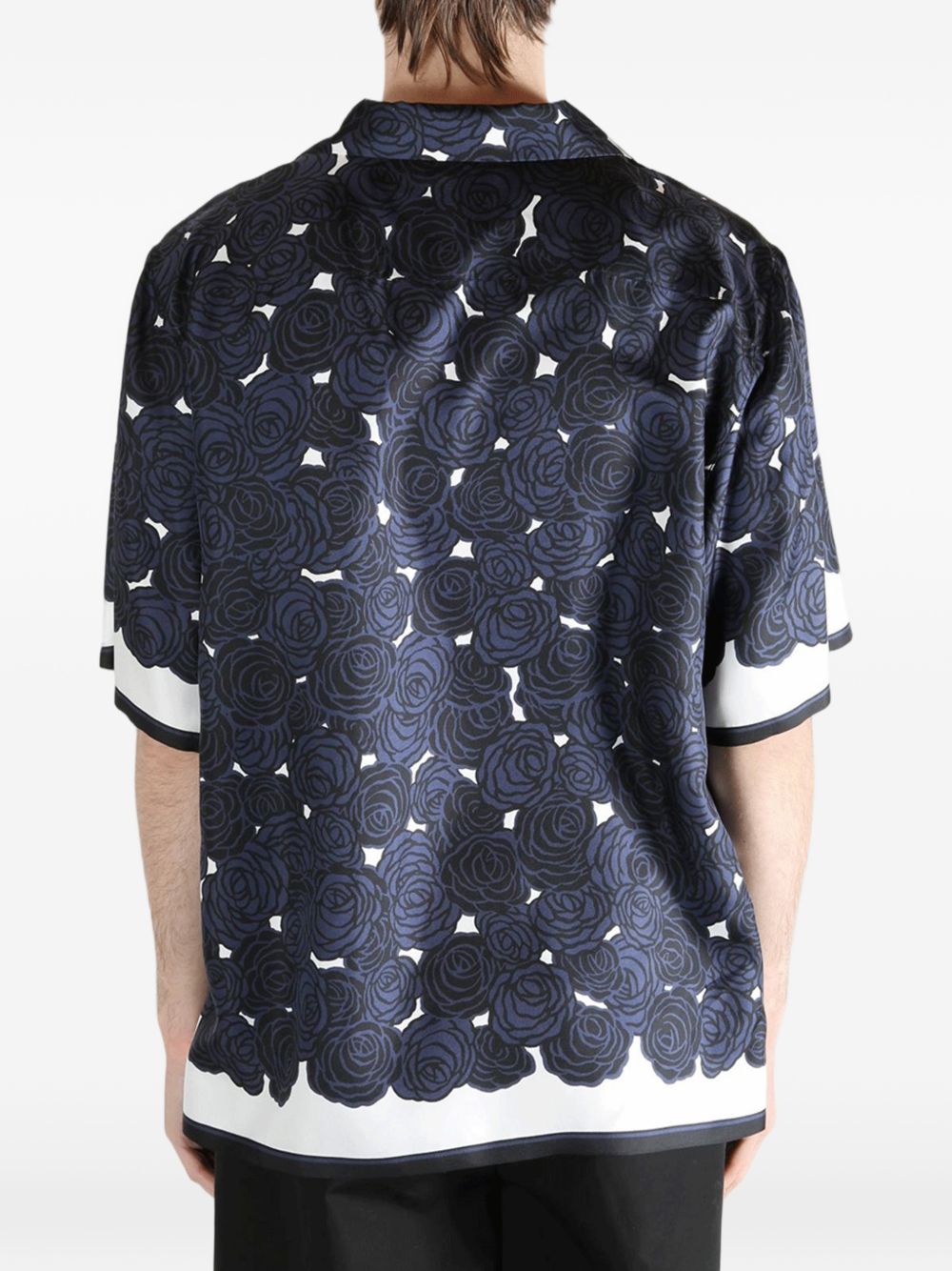 floral-print shirt