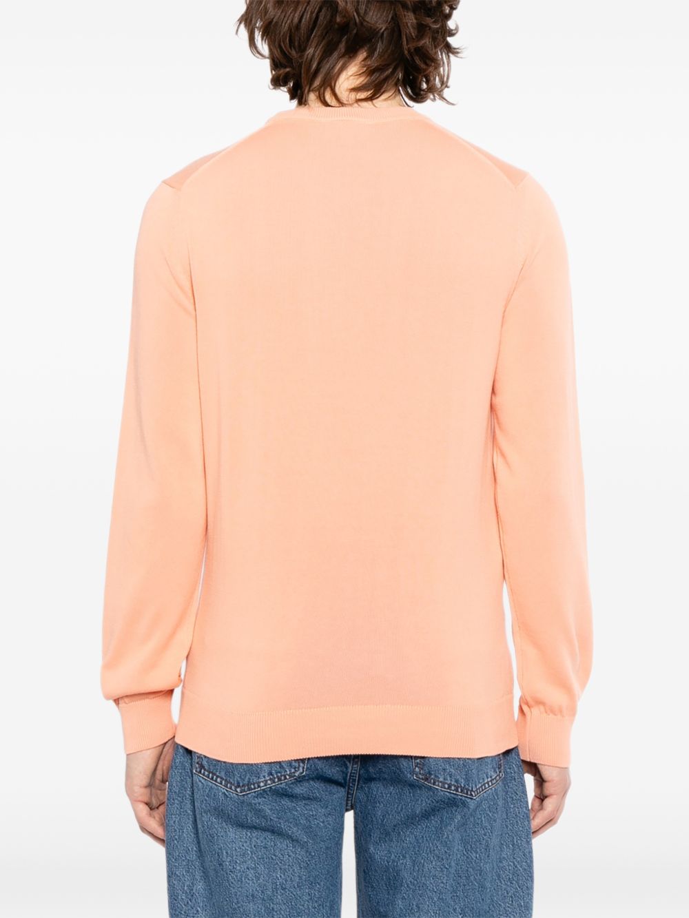 logo-patched  crew-neck sweater