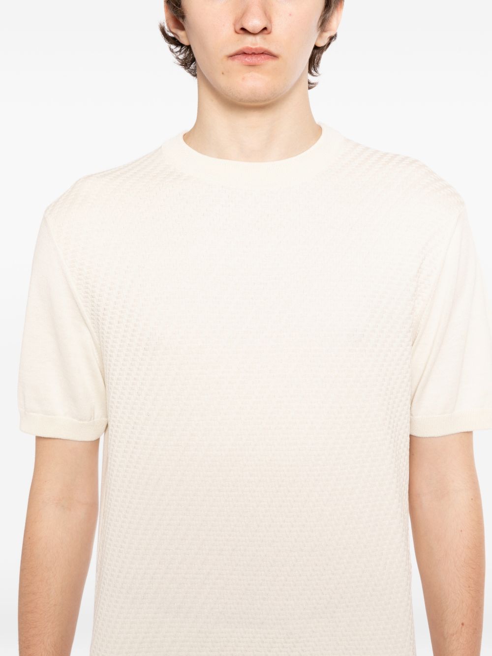 microstructured cotton T-shirt