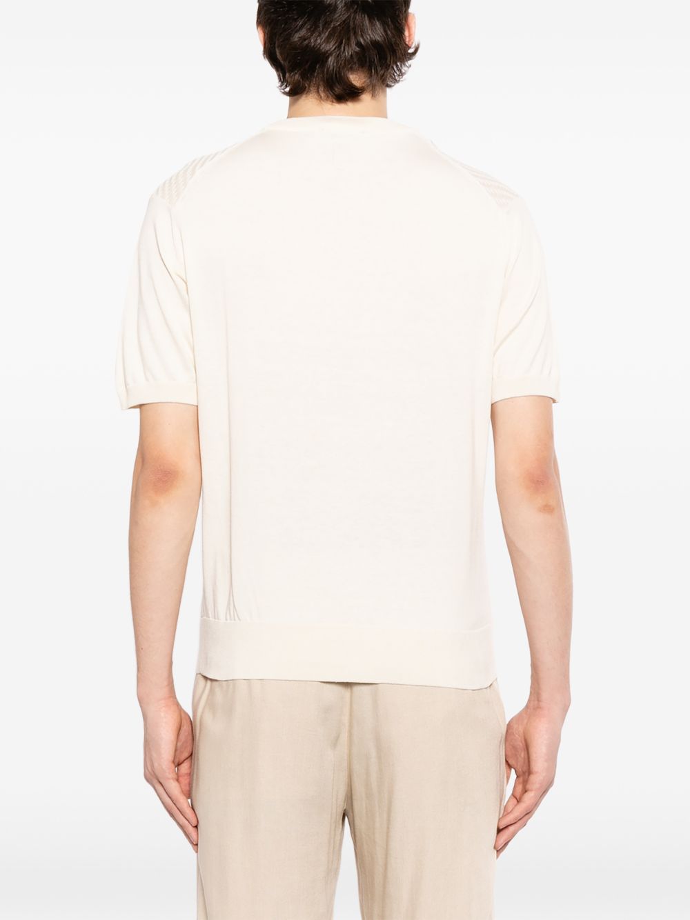 microstructured cotton T-shirt