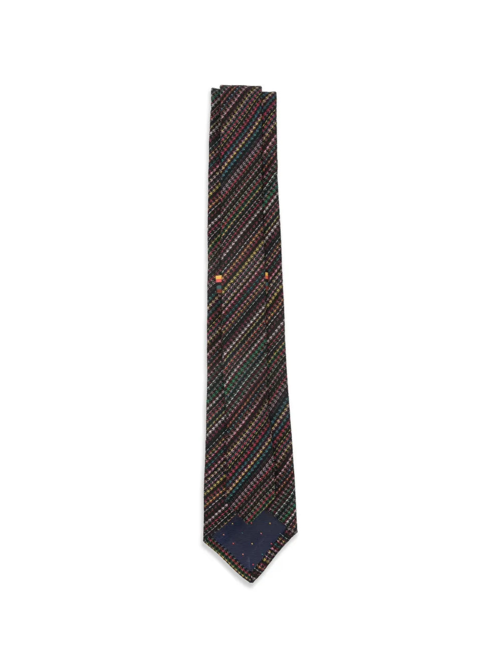 'Signature Stripe' houndstooth silk-blend tie