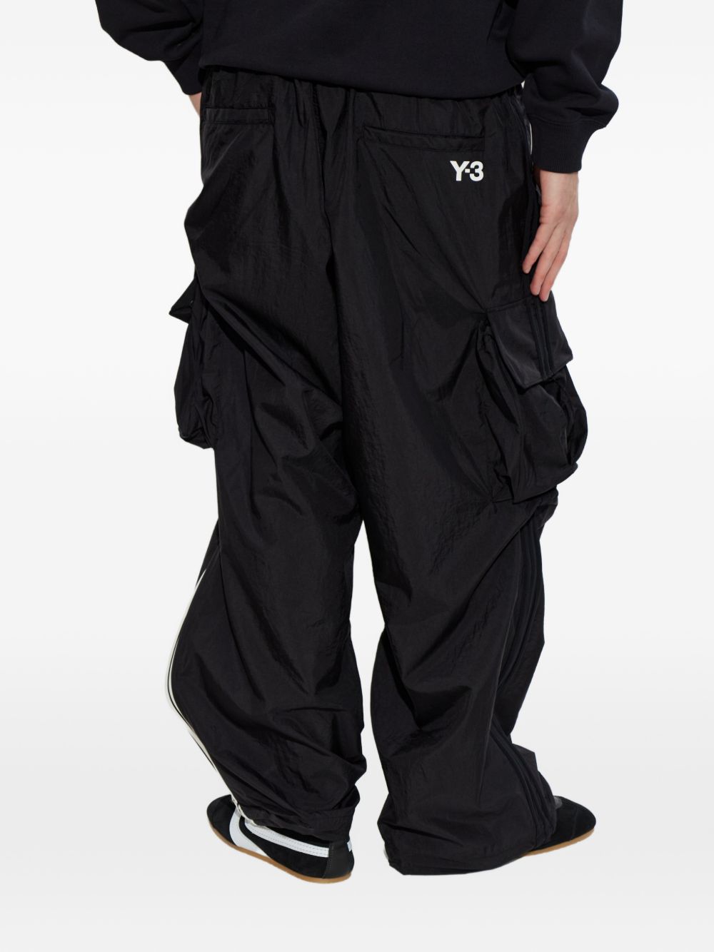 stripe cargo trousers