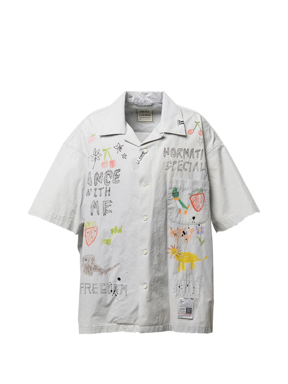 hand drawing print shirt