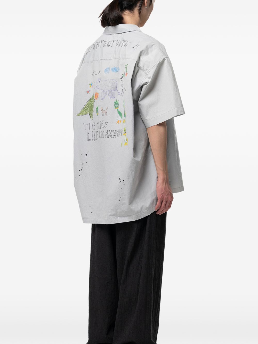 hand drawing print shirt