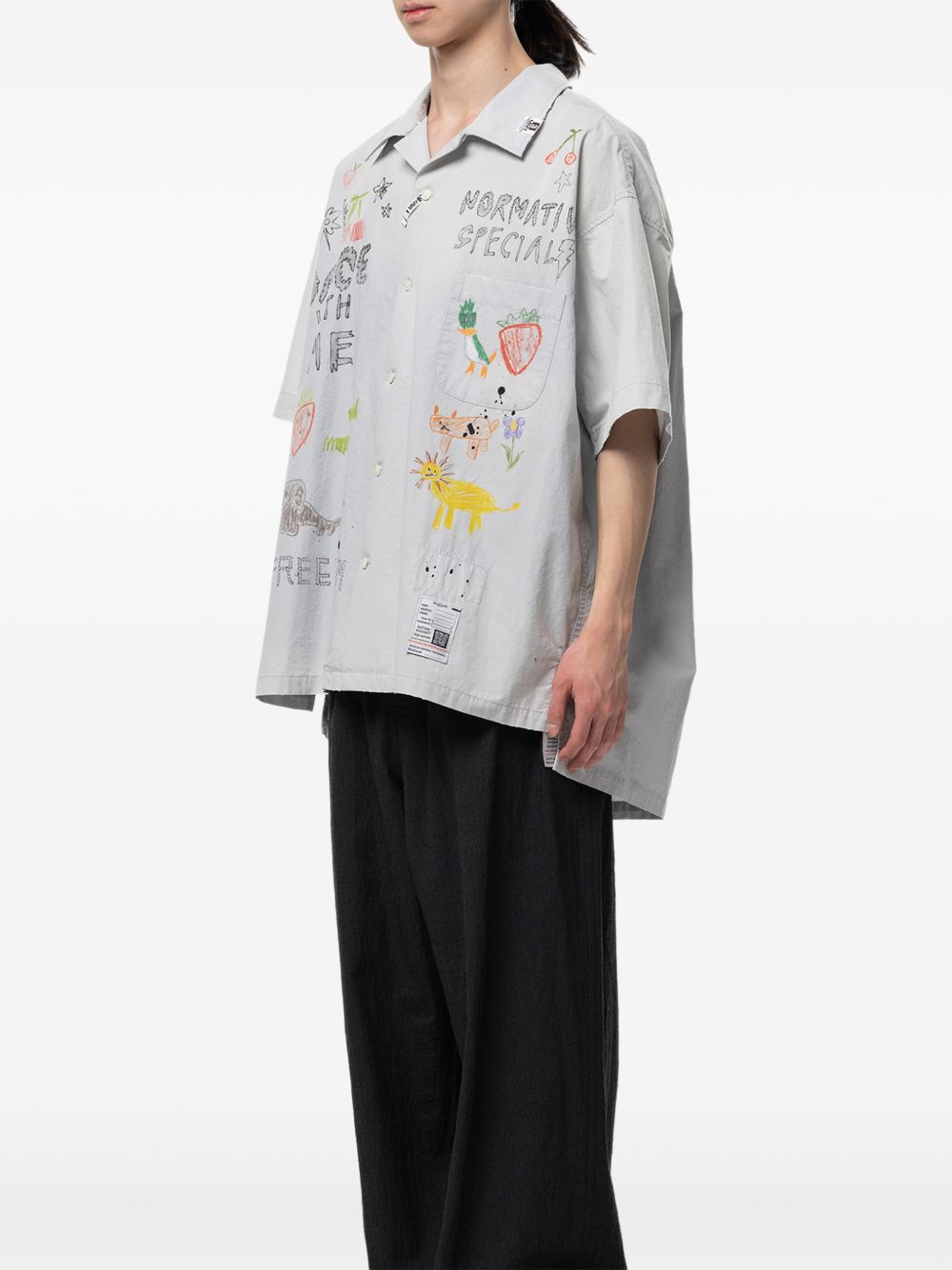 hand drawing print shirt