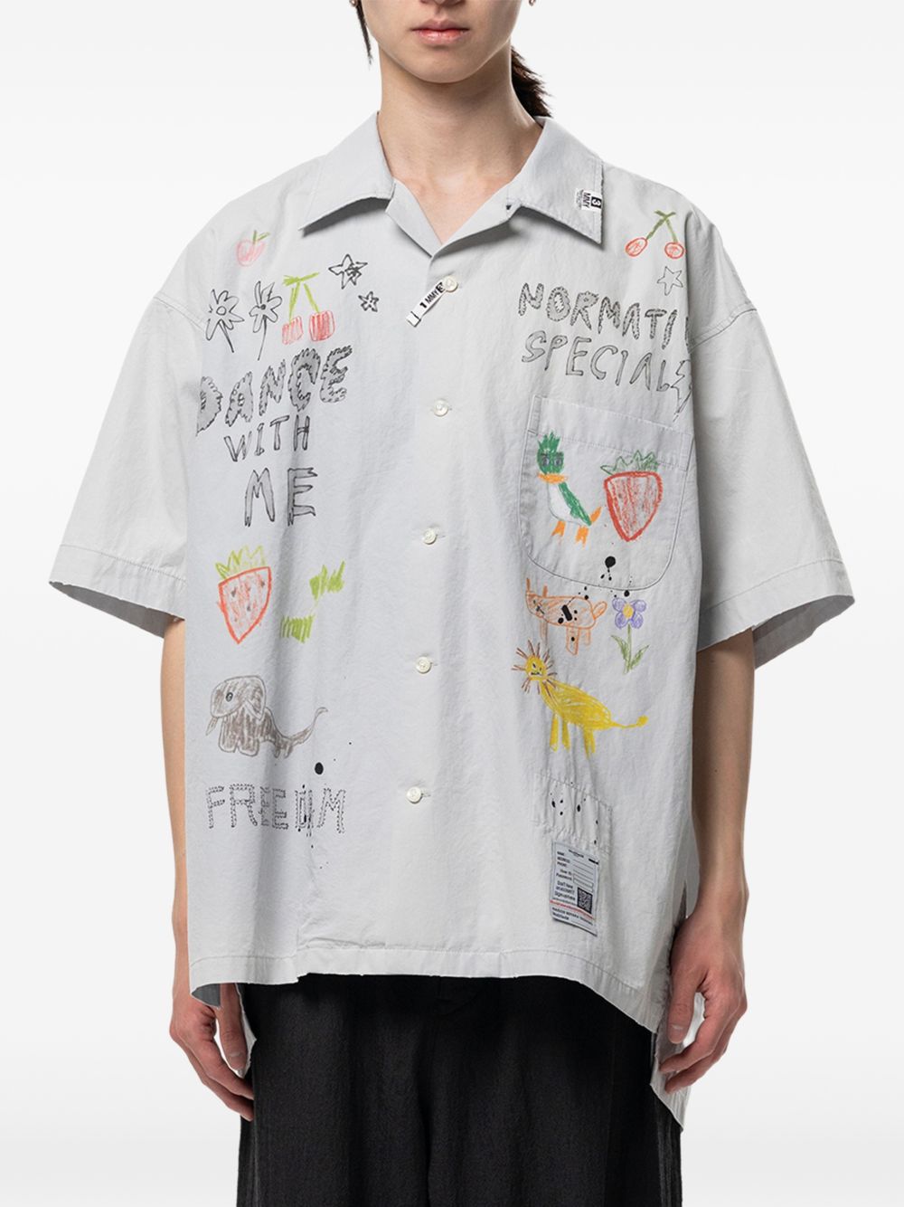 hand drawing print shirt