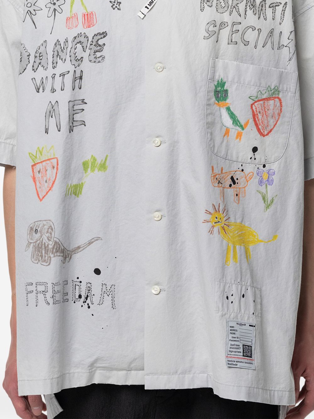 hand drawing print shirt