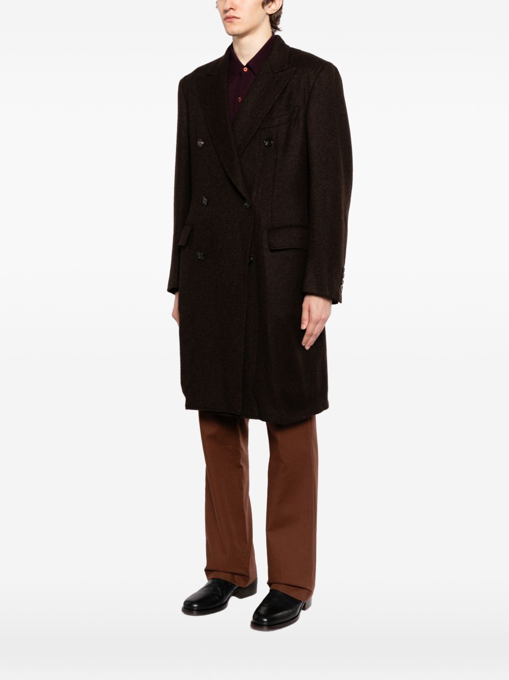 Spiga double-breasted overcoat