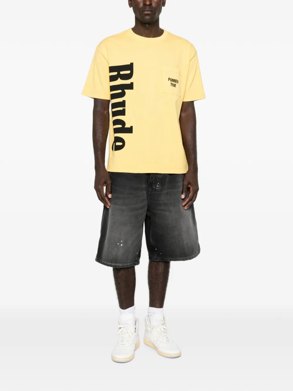 logo-print pocket T-shirt