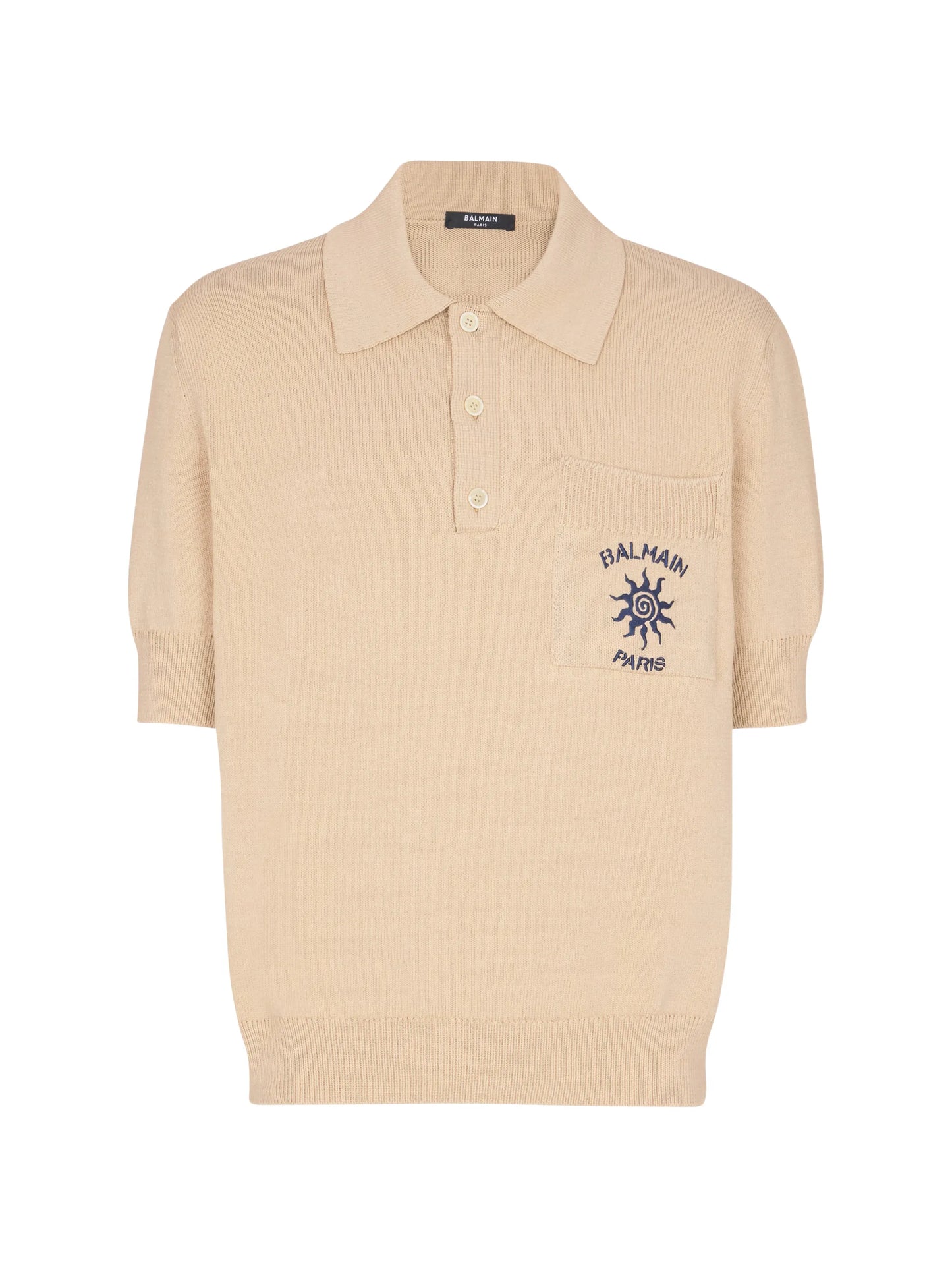 Short-Sleeve Knitted Polo Shirt
