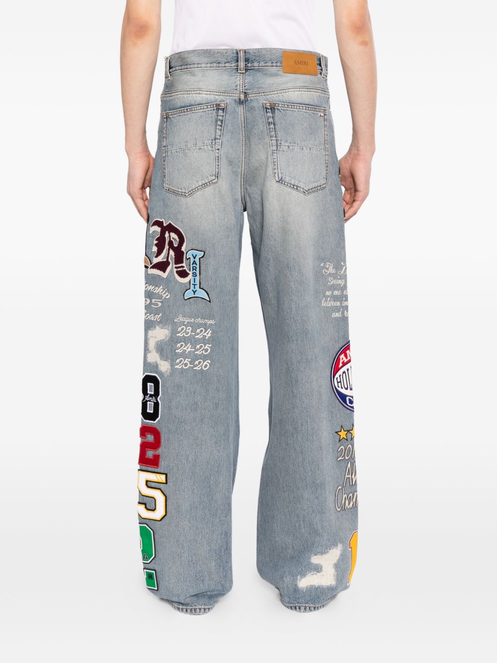varsity-patch jeans
