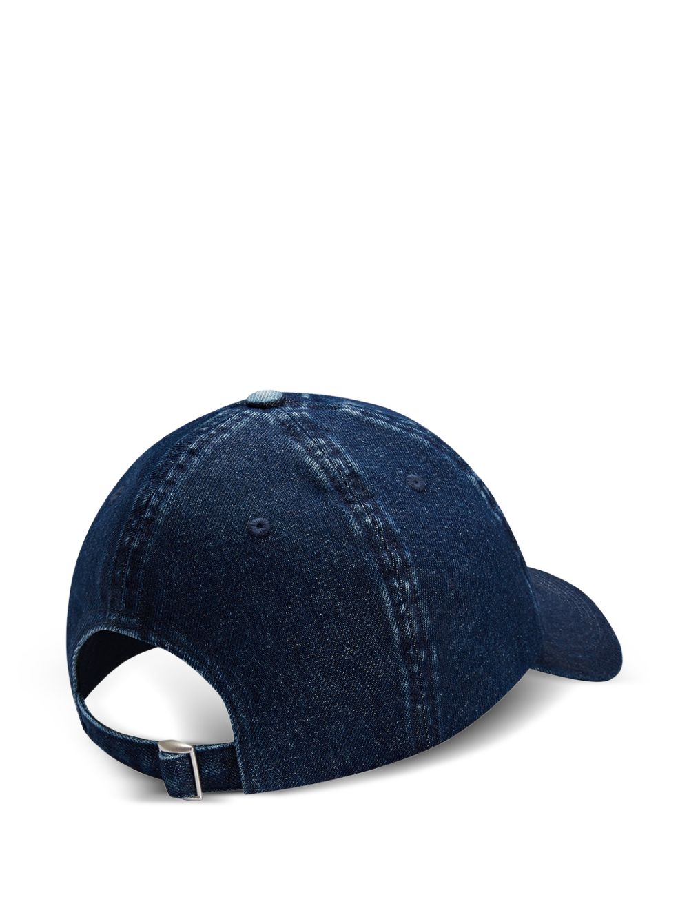 logo-embroidered denim baseball cap