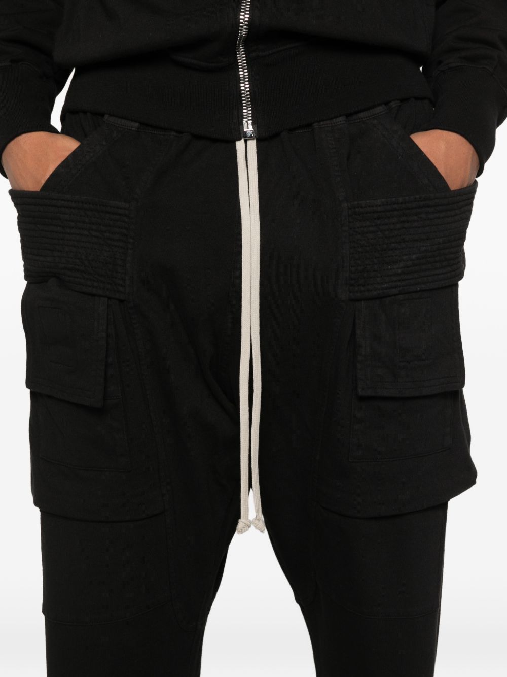drawstring cotton trousers