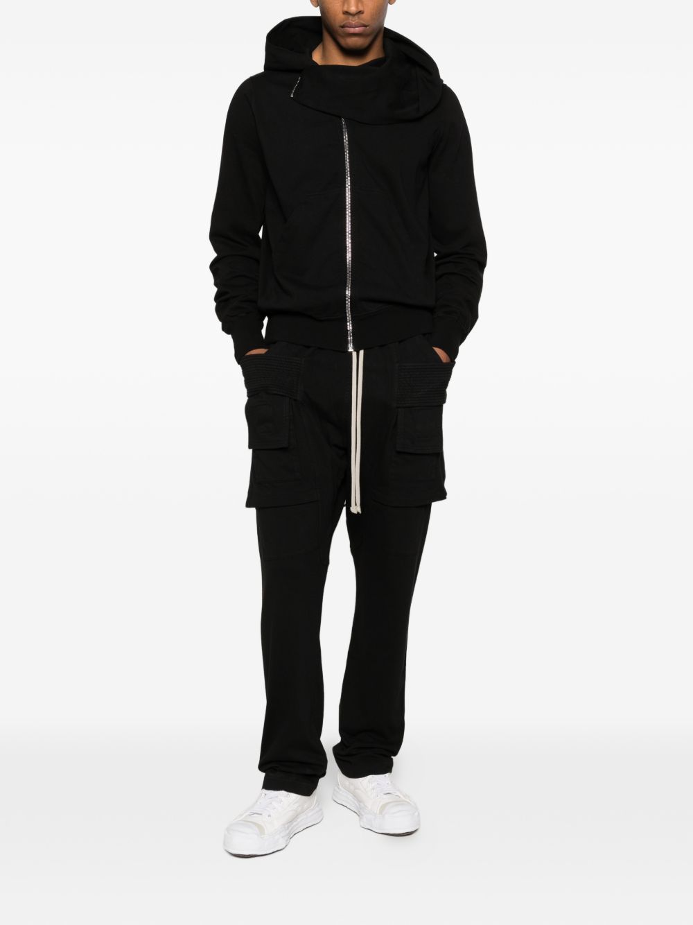 drawstring cotton trousers