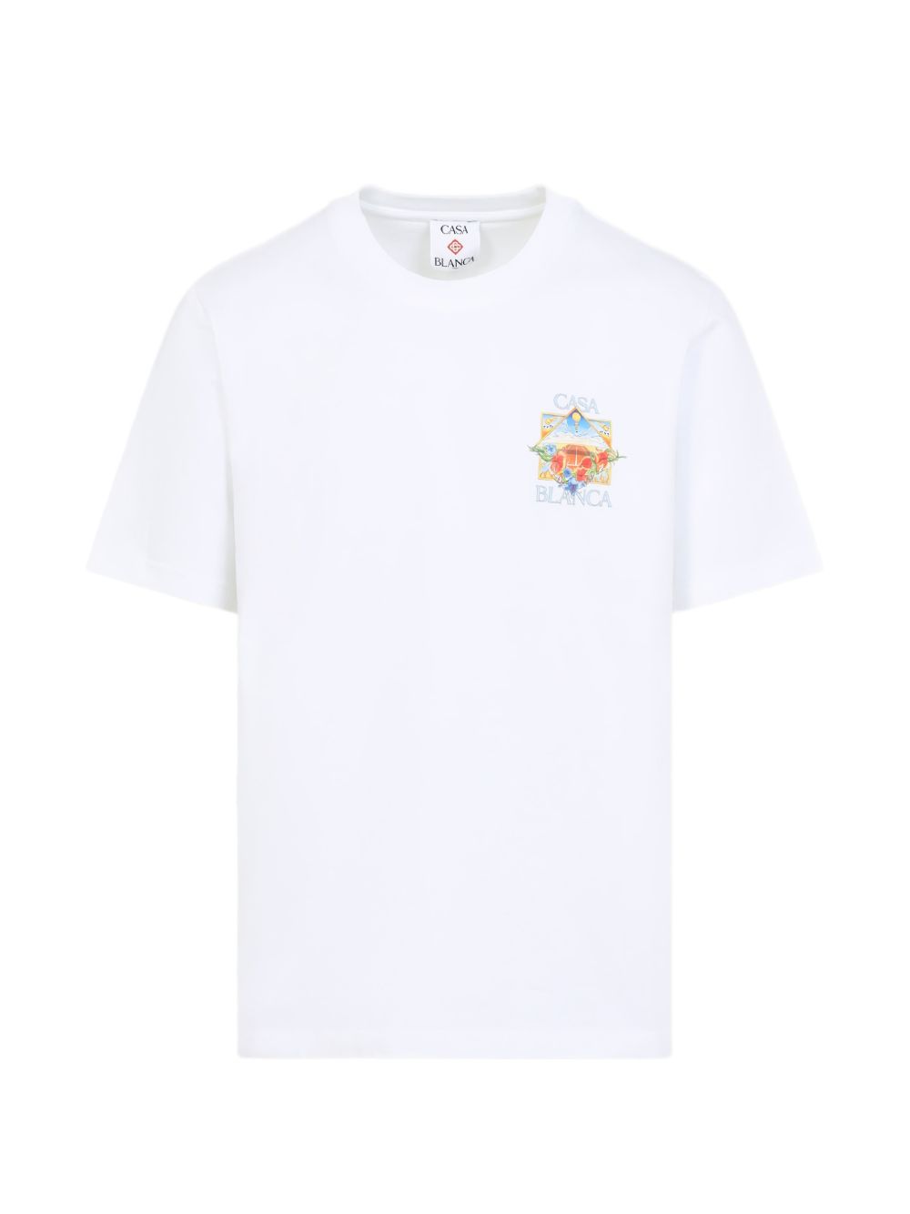 floral-print T-shirt