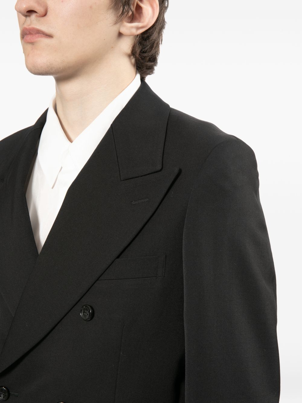 wool double-breasted blazer