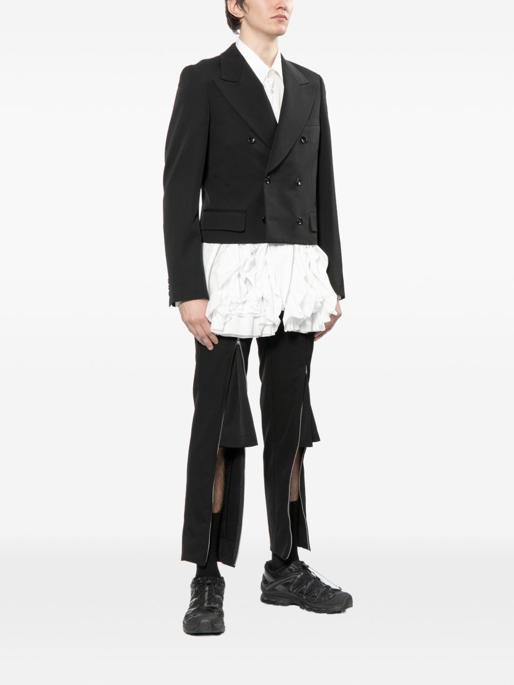 wool double-breasted blazer