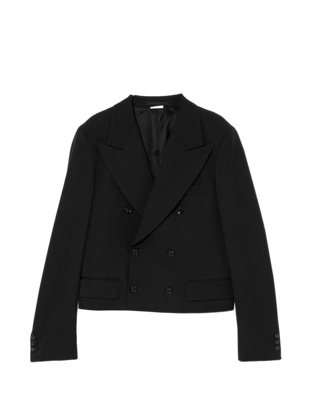 wool double-breasted blazer