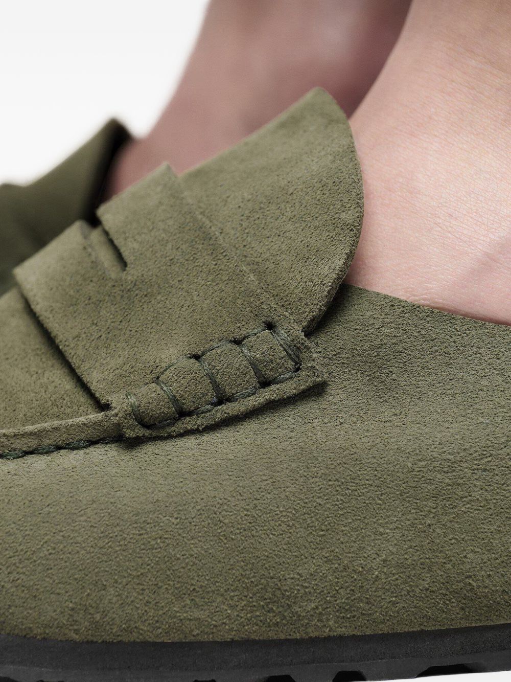 Naples Wrapped suede penny loafers