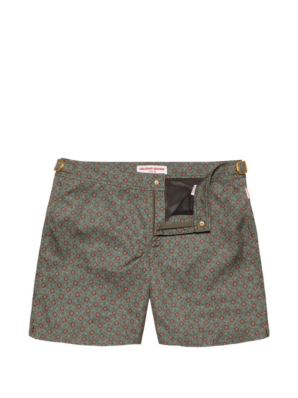 Bulldog floral-print swim shorts