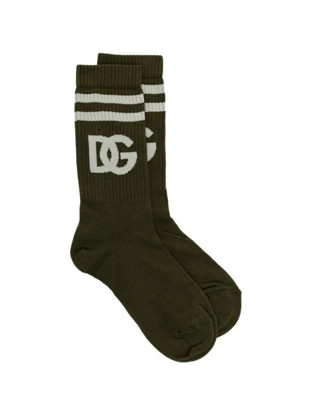 striped logo socks