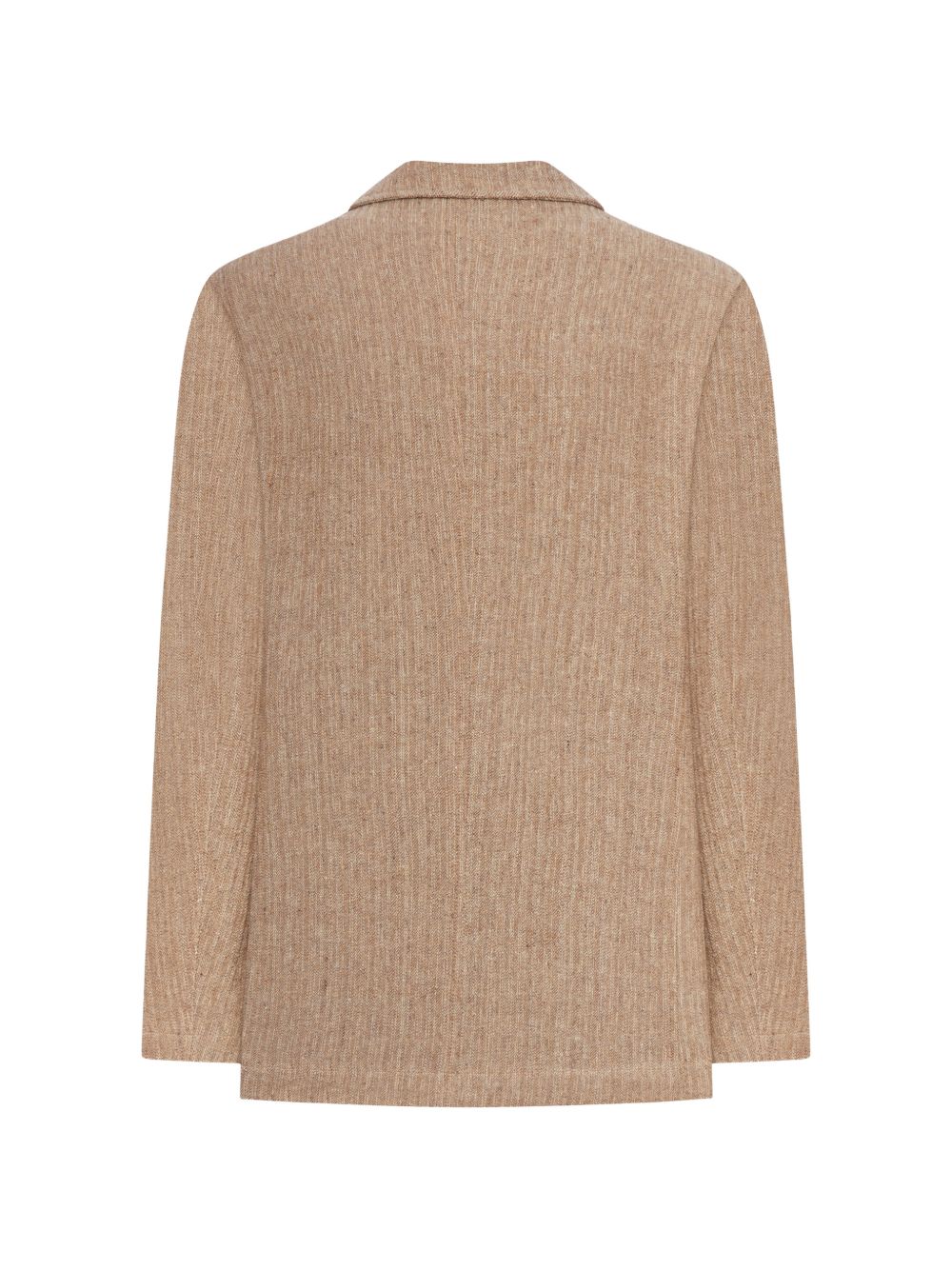 double-breasted linen jacket