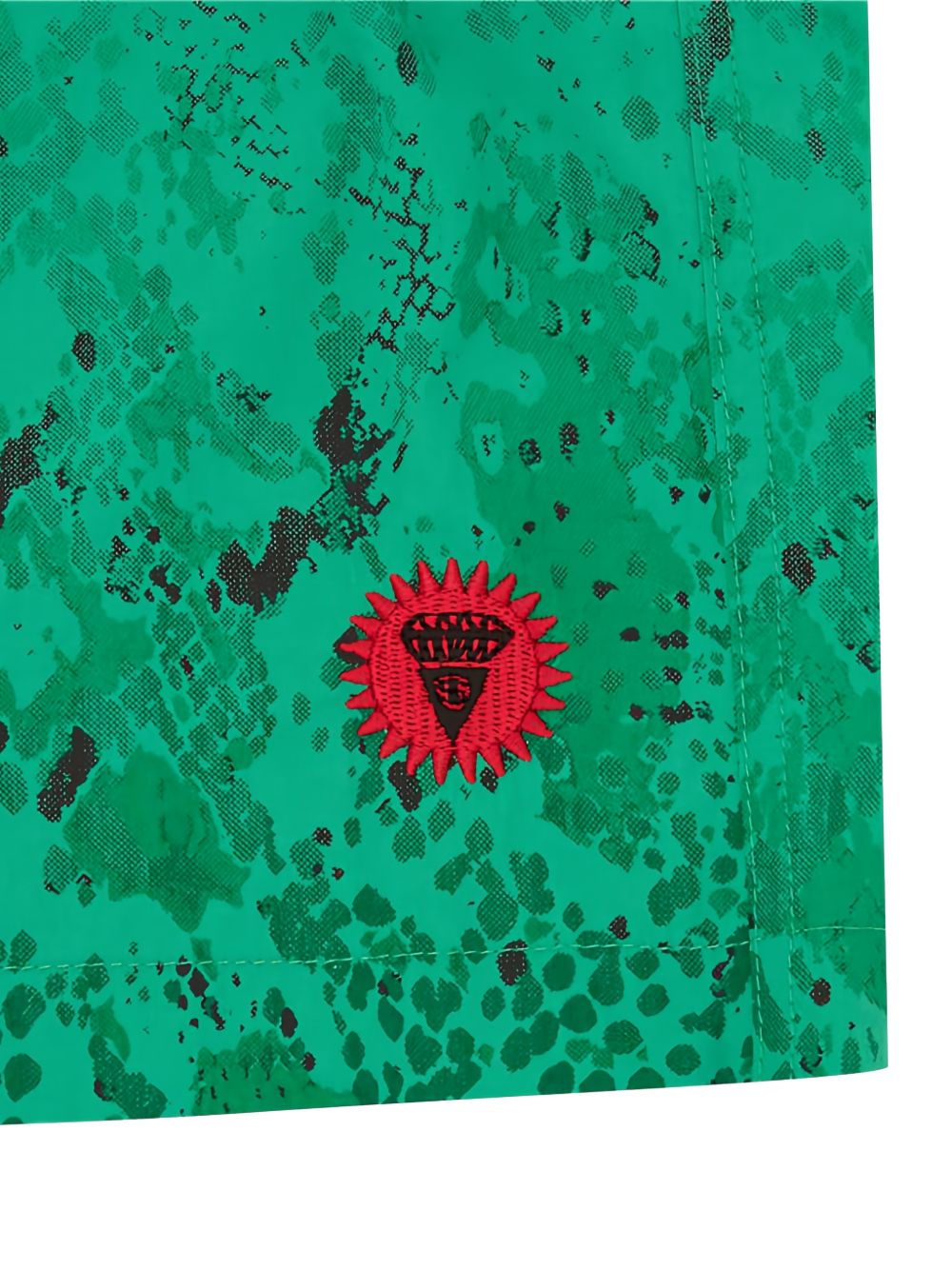 graphic-print shorts