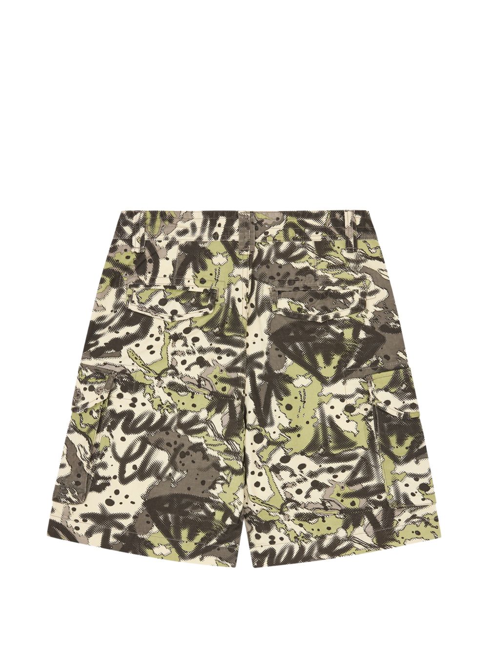 camouflage-print cargo shorts