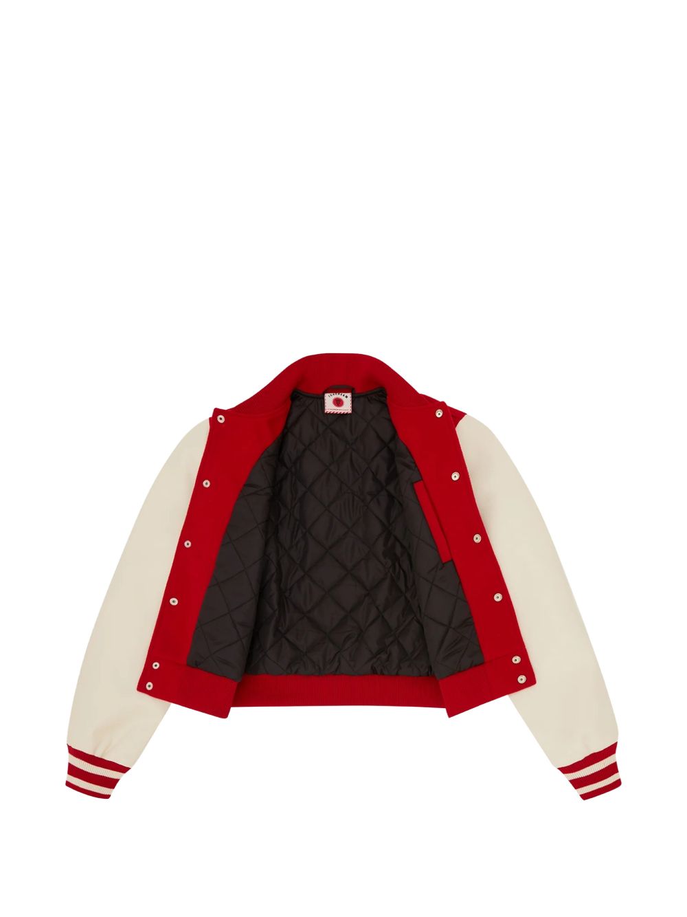 striped appliquéd jacket
