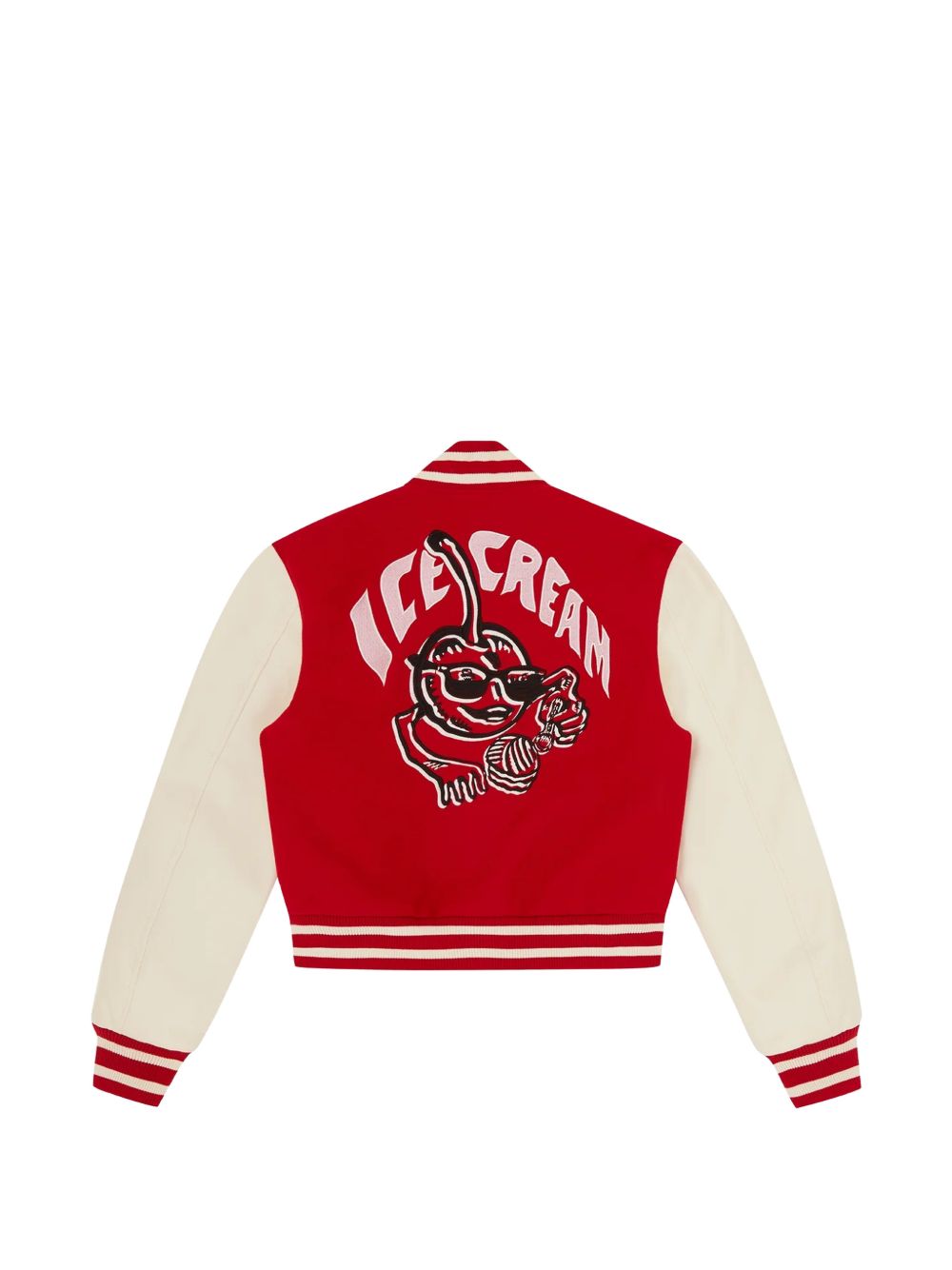 striped appliquéd jacket