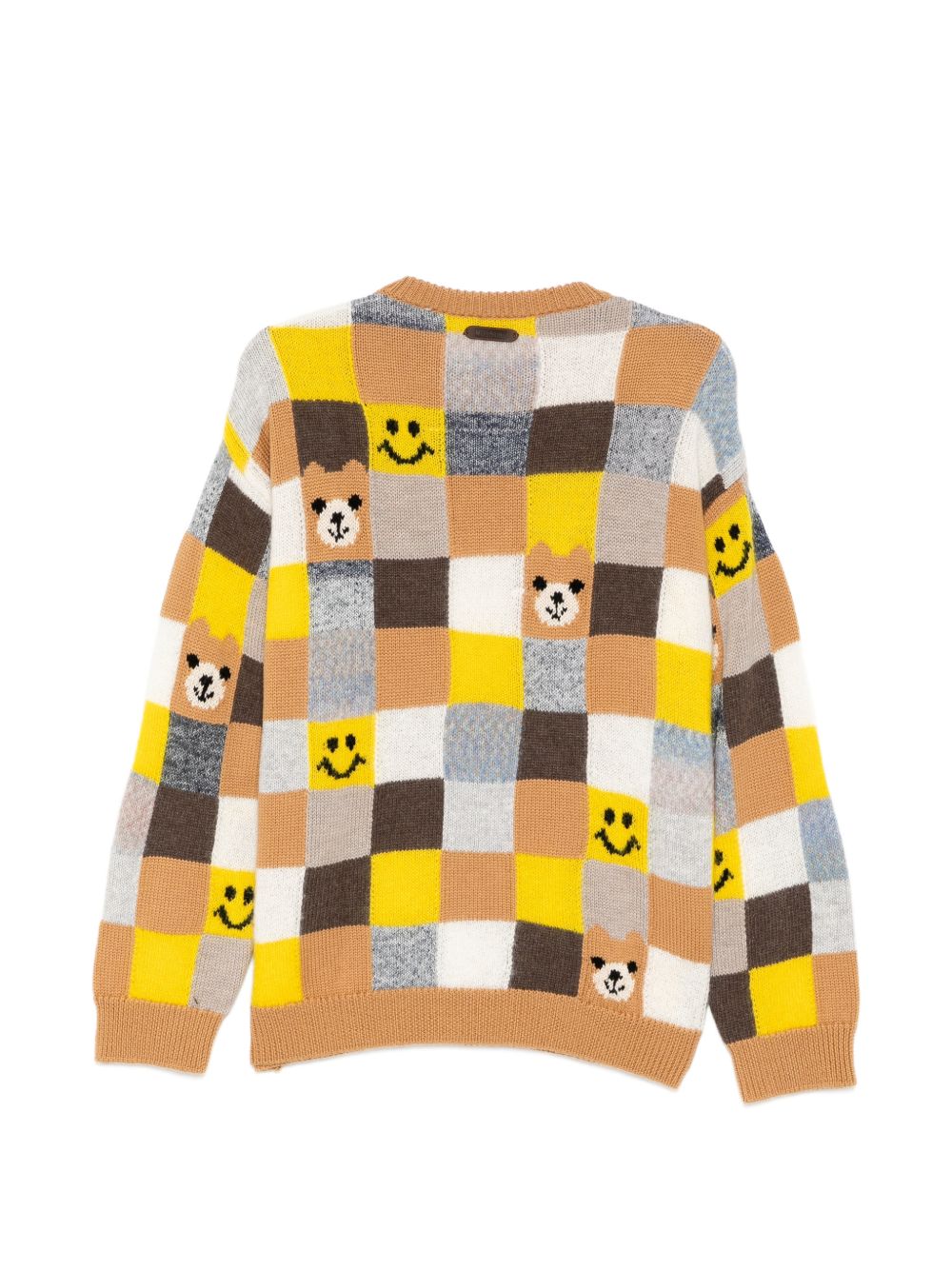 checked sweater