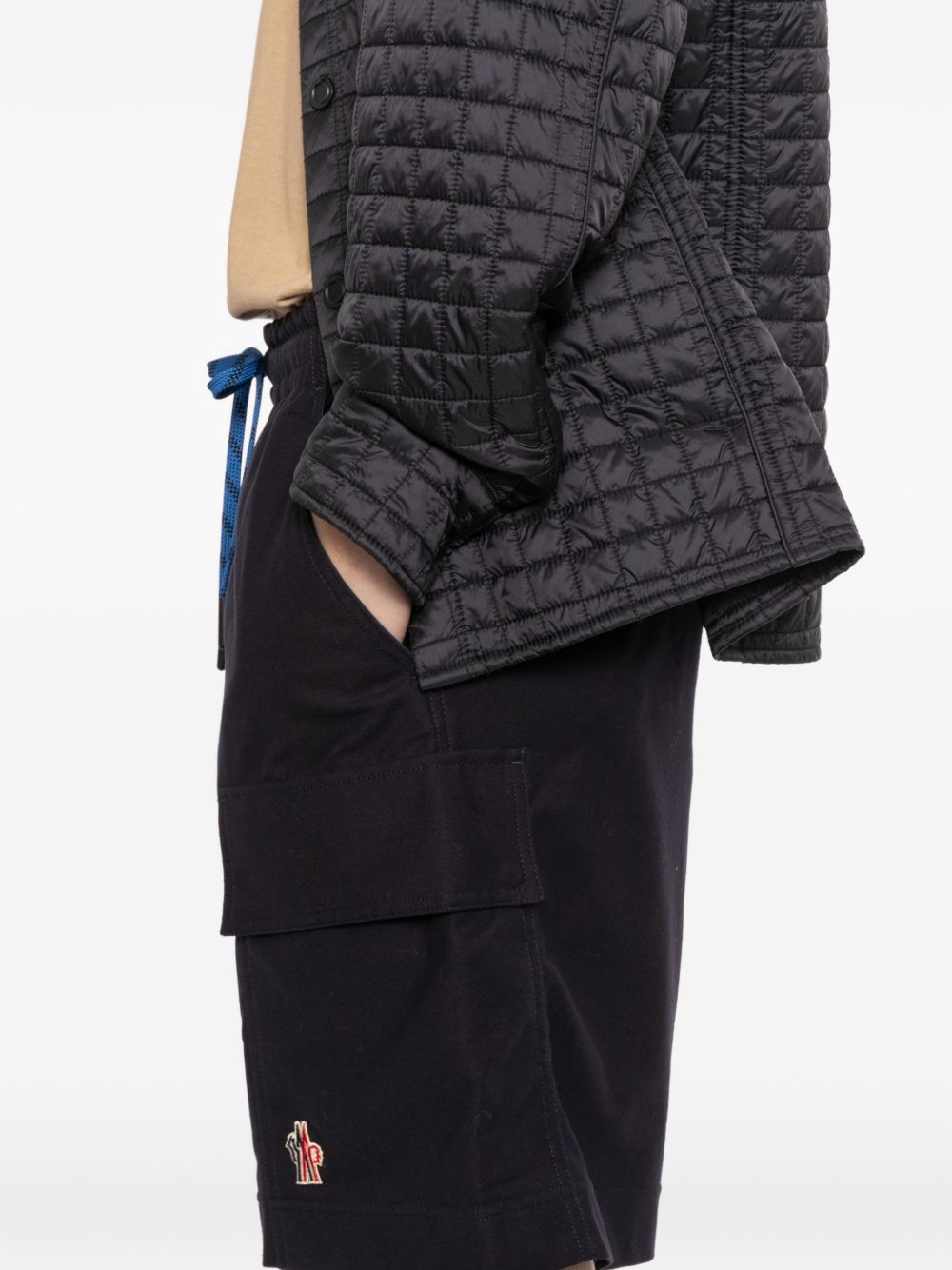 gabardine cargo shorts