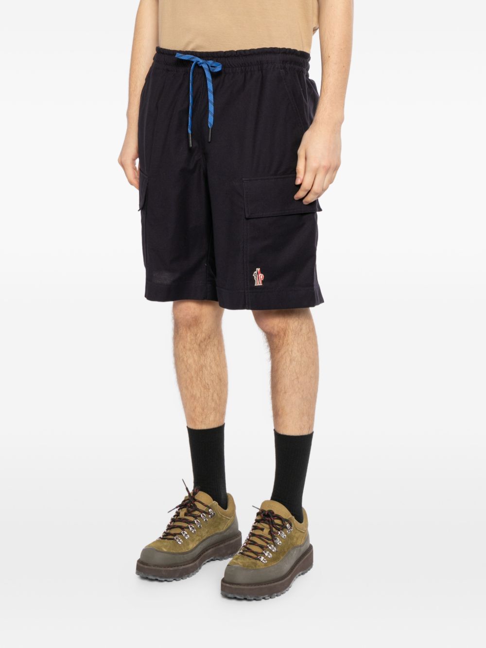 gabardine cargo shorts