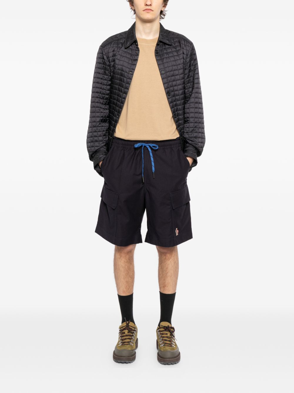 gabardine cargo shorts